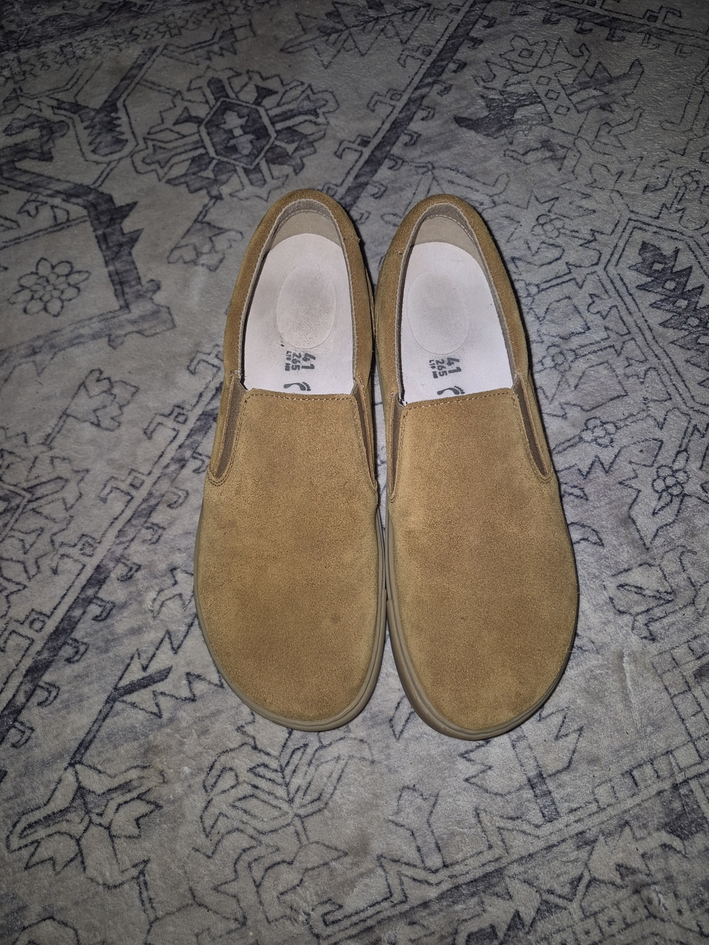Birkenstock Unisex Slip-On Loafers in Light Brown